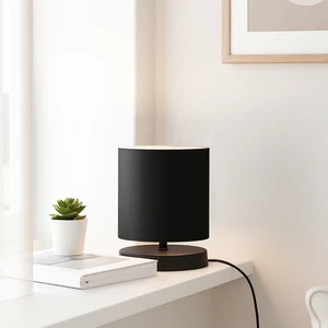 Siyah Tasarım Mini Abajur AYD-3235 – Modern Masa ve Komodin İçin Şık Dekoratif Aydınlatma
