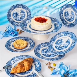 Vintage Blue 8 Parça Sunum Seti