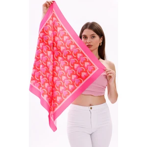 Aşk Kalpleri Model Fular Bandana Şal Estascarf 70X70 cm