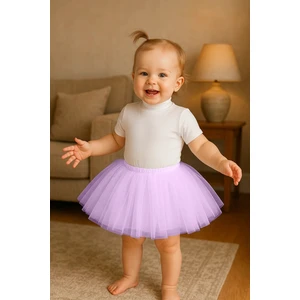 Lila Kız Bebek Prenses Doğum Günü Tütü Etek