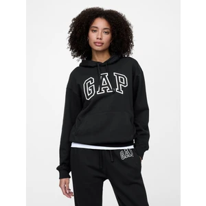 Kadın Siyah Gap Logo Fleece Sweatshirt
