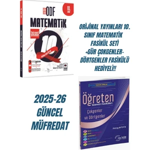Orijinal Yayınları 10. Sınıf Matematik   Fasikül Seti +Gür Çokgenler-Dörtgenler Fasikülü  Hediyeli!!