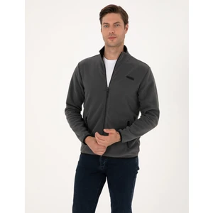Pierre Cardin Erkek Antrasit Regular Fit Polar Hırka 50314014-VR006