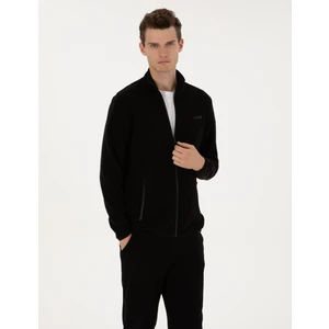 Pierre Cardin Erkek Siyah Regular Fit Polar Hırka 50314014-VR046