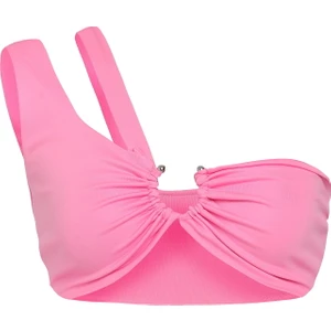 Halka Detaylı Büstiyer Şeker Pembe