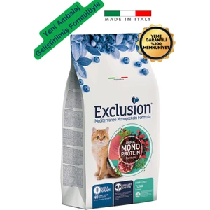 Mediterraneo Monoprotein Düşük Tahıllı Ton Balıklı ve Narlı Kısırlaştırılmış Kedi Maması 12 kg