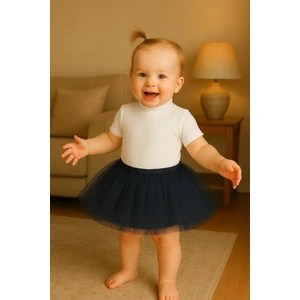 Lacivert Kız Bebek Prenses Doğum Günü Tütü Etek