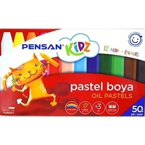 Kidz Pastel Boya 12 Renk Unisex Kullanıma Uygun 12 Parça Seti Türkiye Üretimi