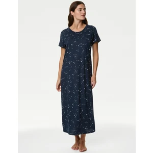 Marks & Spencer Yıldız Desenli Kısa Kollu Gecelik