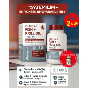 Krill Oil Omega 3 Sitikolin Lutein Q10 Içeren Vitamin
