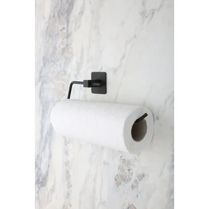 Kare Yapışkanlı Siyah Kağıt Rulo Havluluk, Peçetelik, Yapışkanlı Tasarım, Banyo Askısı