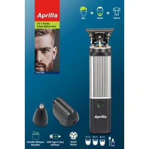 ATR-7033 3’ü 1 Arada Erkek Bakım Seti & Şarjlı Saç, Sakal ve Vücut Tıraş Makinesi