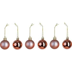 Yılbaşı Süsü 6'lı Top Turuncu 4 cm