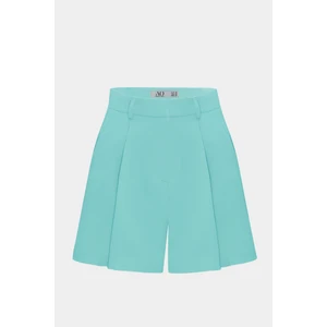 Yüksek Bel Wed Leg Cep Detaylı Midi Boy Şort