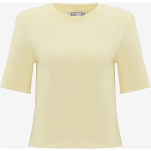 Premium Pamuklu Kısa Kol Vatkalı Kadın Tişört