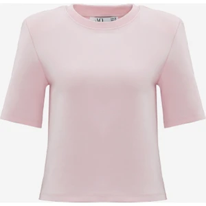 Premium Pamuklu Kısa Kol Vatkalı Kadın Tişört