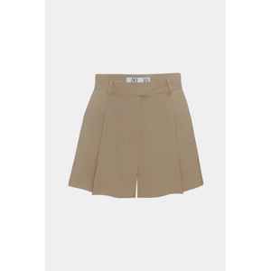 Yüksek Bel Wed Leg Cep Detaylı Mini Şort