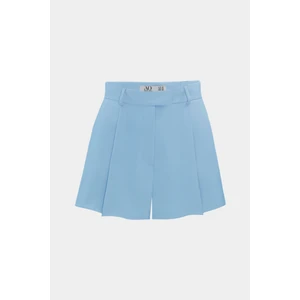 Yüksek Bel Wed Leg Cep Detaylı Mini Şort