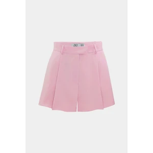 Yüksek Bel Wed Leg Cep Detaylı Mini Şort