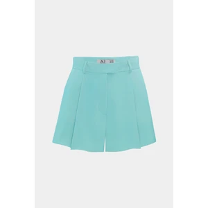 Yüksek Bel Wed Leg Cep Detaylı Mini Şort