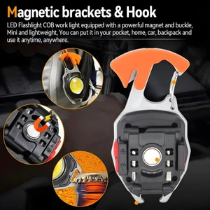 Volemi Çok Fonksiyonlu Fener, Kamp Feneri, Acil Durum Lambası 6 Modlu Çakmaklı LED Fener