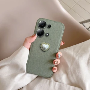 Xiaomi Redmi Note 14S Uyumlu Kılıf Zebana Velvix Silikon Kılıf Yeşil