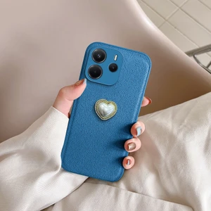 Xiaomi Redmi Note 14 4g  Uyumlu Kılıf Zebana Velvix Silikon Kılıf Açık Mavi