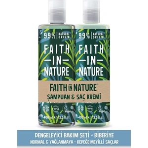 Faith In Nature %99 Doğal Dengeleyici Şampuan&saç Krem Biberiye