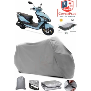 Arora Freedom 125 Branda Gri Motosiket Brandası Motor Örtüsü Çadır Su Geçirmez Motosiklet Kılıfı Motor Brandası,lastikli,taşıma Torbalı