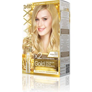 Maxx Deluxe Gold Beauty Set Boya 9.0 Buğday Sarısı