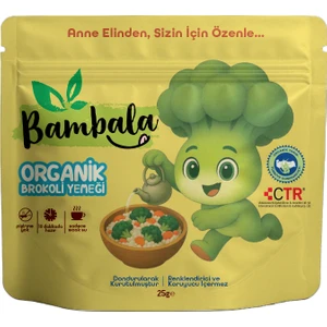 10 Dakika - Organik Brokoli Yemeği 25G Dondurularak Kurutulmuş