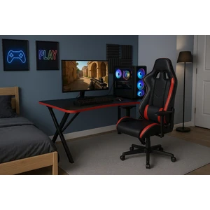 x Metal Ayaklı Oyuncu Masası Gamer Masa