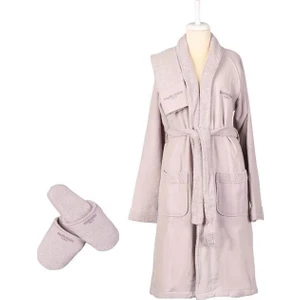 Bornoz Marıe Bayan Bornoz Set Cotton MC060060 S/m Lıla