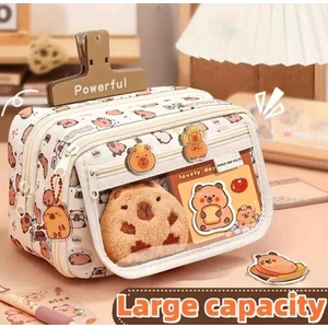 Capybara Desenli Large Büyük Boy Kalemlik Kapibara Kalem Kutu