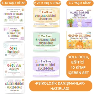 10 KİTAP İÇEREN ÇOCUKLAR İÇİN EĞİTİCİ ETKİNLİK SETİ