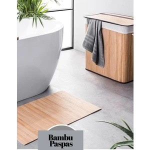 70 x 45 cm Bambu Banyo Paspası • Yıkanabilir Bambu Paspas • Bambu Yolluk Banyo • %100 Bambu