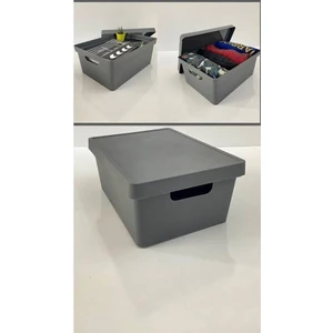 10 Lt Kapaklı Kutu - ANTRASİT