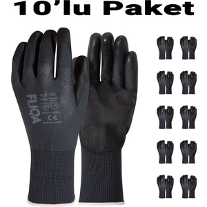 FLP-120 Pu Hassas Montaj Iş Eldiveni 10'lu Paket