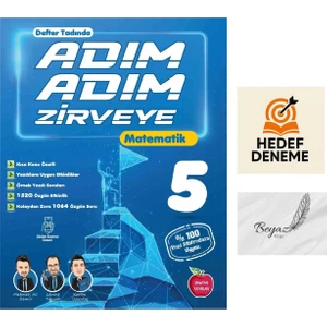 Newton 5.sınıf Adım Adım Zirveye Matematik  Soru Bankası Hedef Deneme