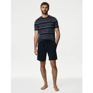 Marks & Spencer Saf Pamuklu Kısa Kollu Pijama Takımı