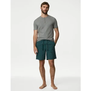 Marks & Spencer Saf Pamuklu Kısa Kollu Pijama Takımı