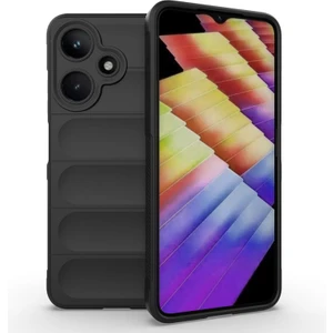 Infinix Hot 30I Kılıf Içi Kadife Dolgulu Dalga Tutma Haznelli Premium Tpu Silikon Kapak Ryc/etnik