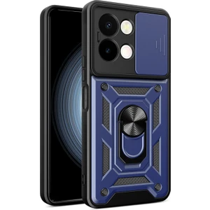 Vivo Y28 Kılıf Kamera Sürgülü ve Tam Koruma Sağlayan Sert Puma Silikon Kılıf