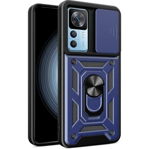 Xiaomi Mi 12T Pro Kılıf Kamera Sürgülü ve Tam Koruma Sağlayan Sert Puma Silikon Kılıf