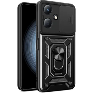 Infinix Hot 30 Play Kılıf Kamera Sürgülü ve Tam Koruma Sağlayan Sert Puma Silikon Kılıf