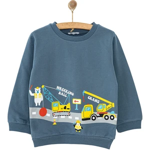 Hellobaby Basic Iş Arabaları Baskılı Sweatshirt