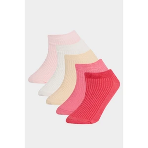 Kız Çocuk 5'li Pamuklu Patik Çorap F9010A8NS