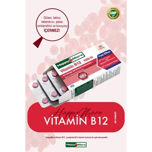 Happymore 1000 Mcg Vitamin B12 Içeren 30 Tablet