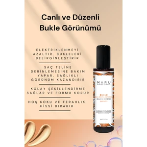                   Maru Kıvırcık Ve Dalgalı Saçlar İçin (BOUCLE) Bukle Belirginleştirici Bakım Kremi 150 ml