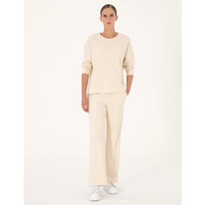 Pierre Cardin Kadın Ekru Loose Fit Eşofman Altı 50314953-VR019